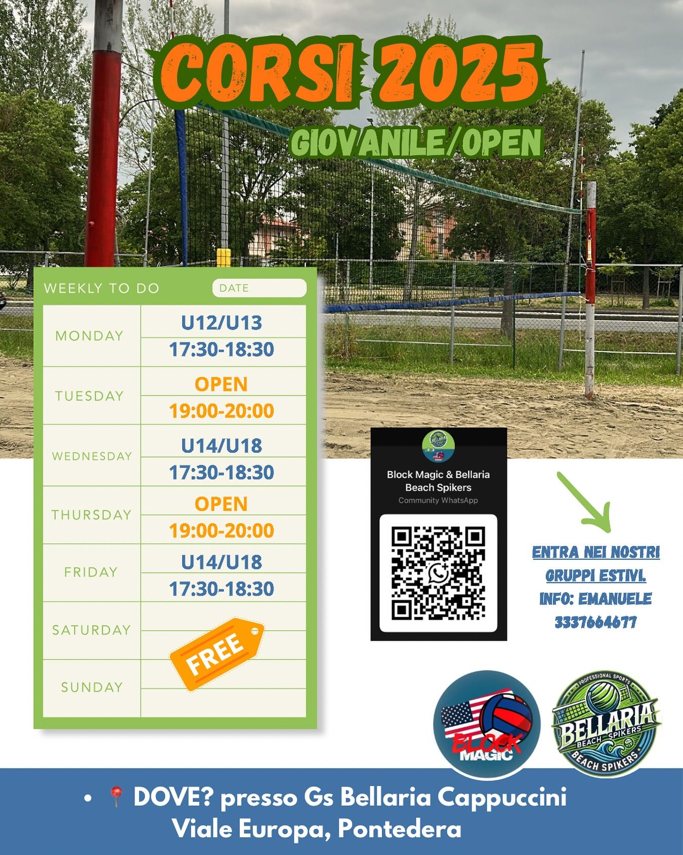 beach volley bellaria pontedera