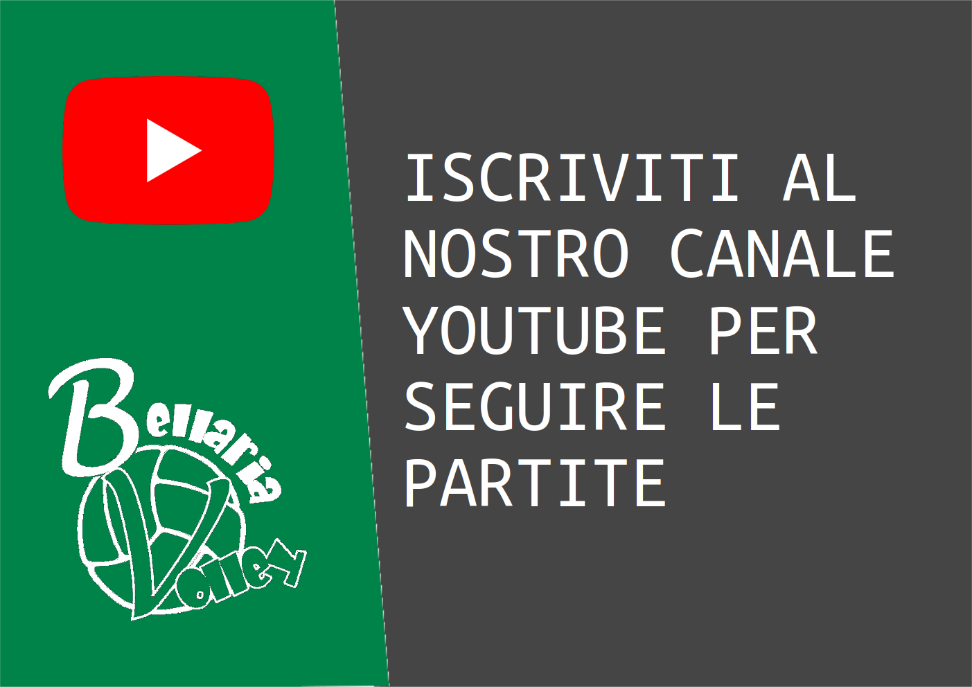 iscriviti al nostro canale youtube